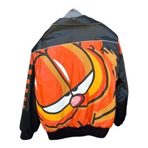 Rare Vintage Garfield Jeff Hamilton Leather/Wool Varsity Jacket XL
